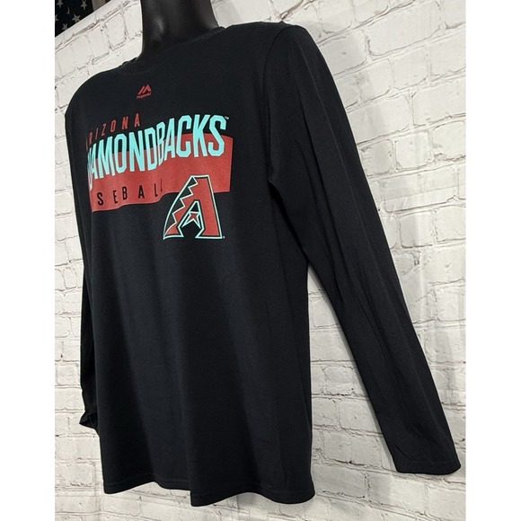 Arizona Diamondbacks Genuine MLB Majestic Long Sleeve Shirt Men's Size Medium - Picture 3 of 8